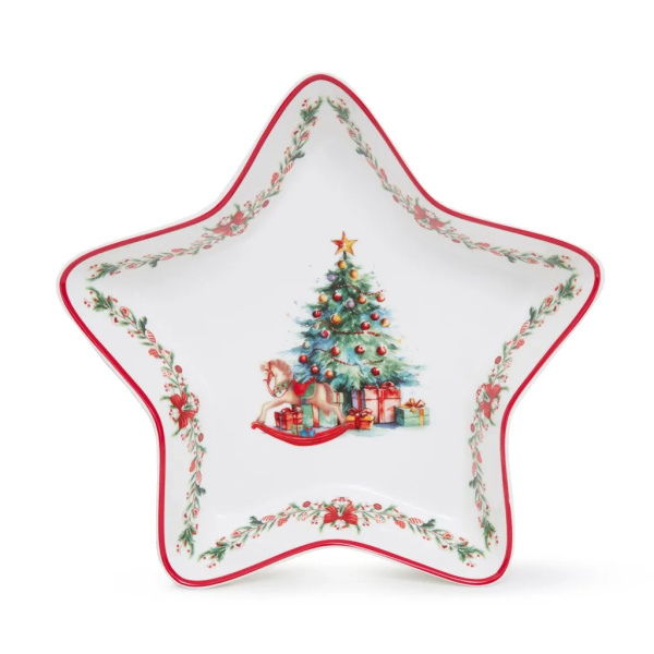 Блюдо фарфоровое 28 см New year арт. 14195