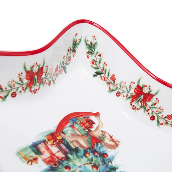 Блюдо фарфоровое 28 см New year арт. 14195