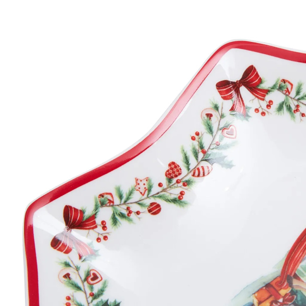 Блюдо фарфоровое 25 см New year арт. 14191